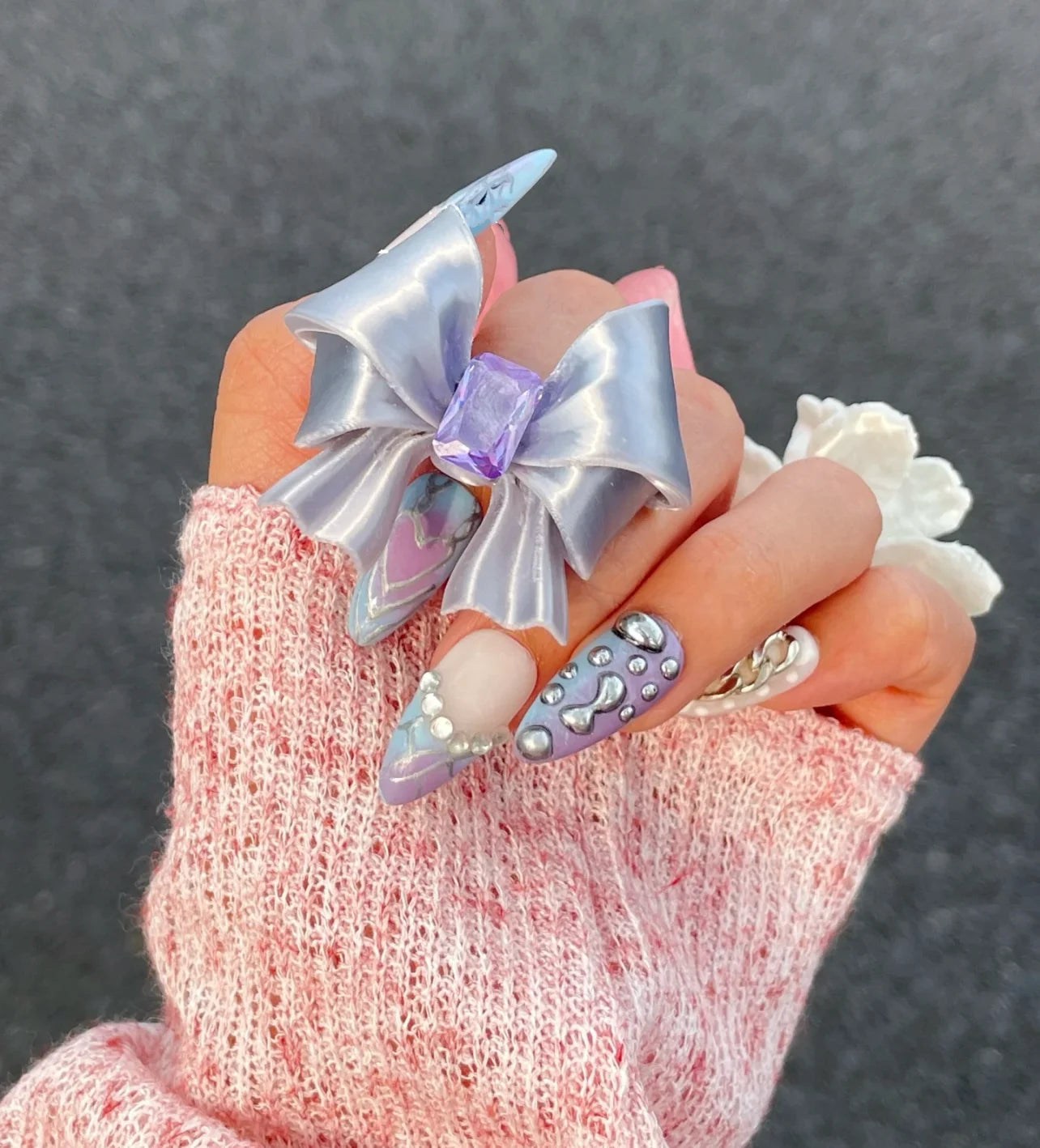 The One1| 3D Printed Sliver Bow Ring