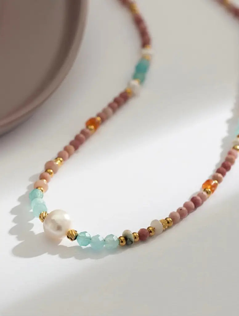 The One1| Colorful Natural Stone Necklace for woman