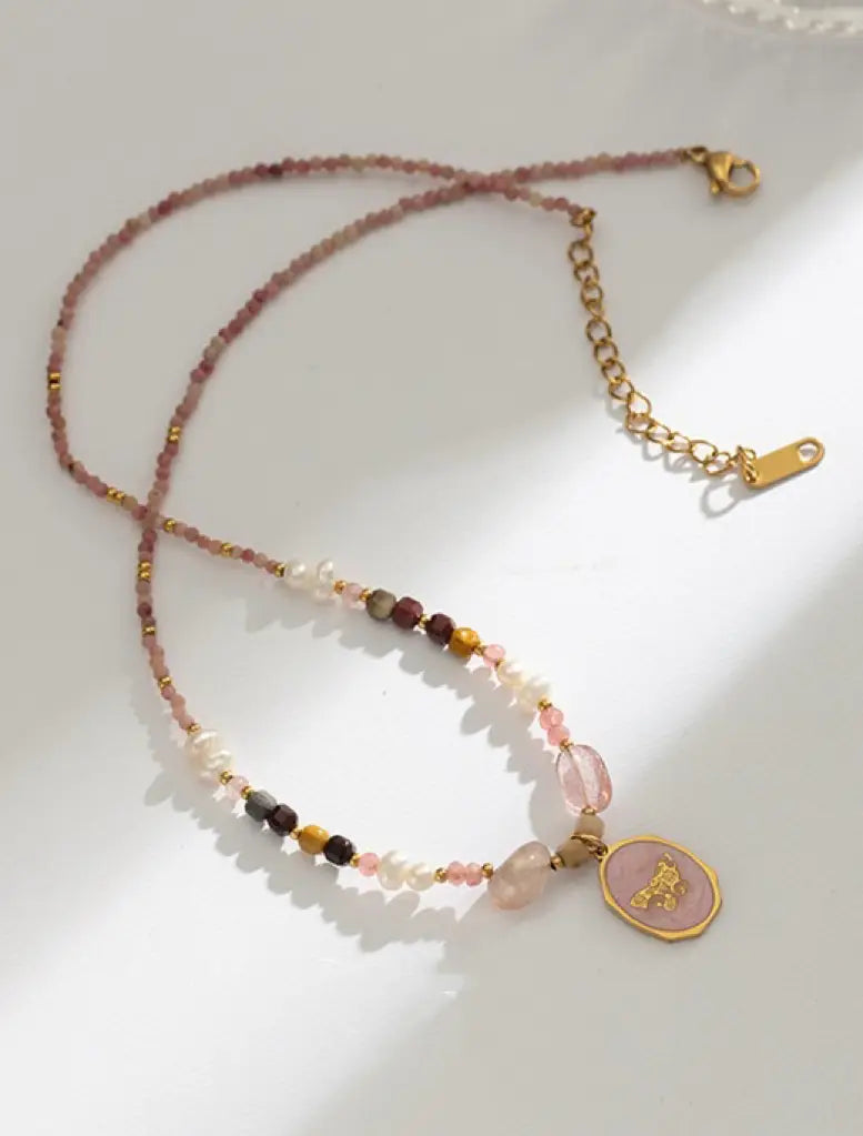 The One1| Colorful Natural Stone Necklace for woman