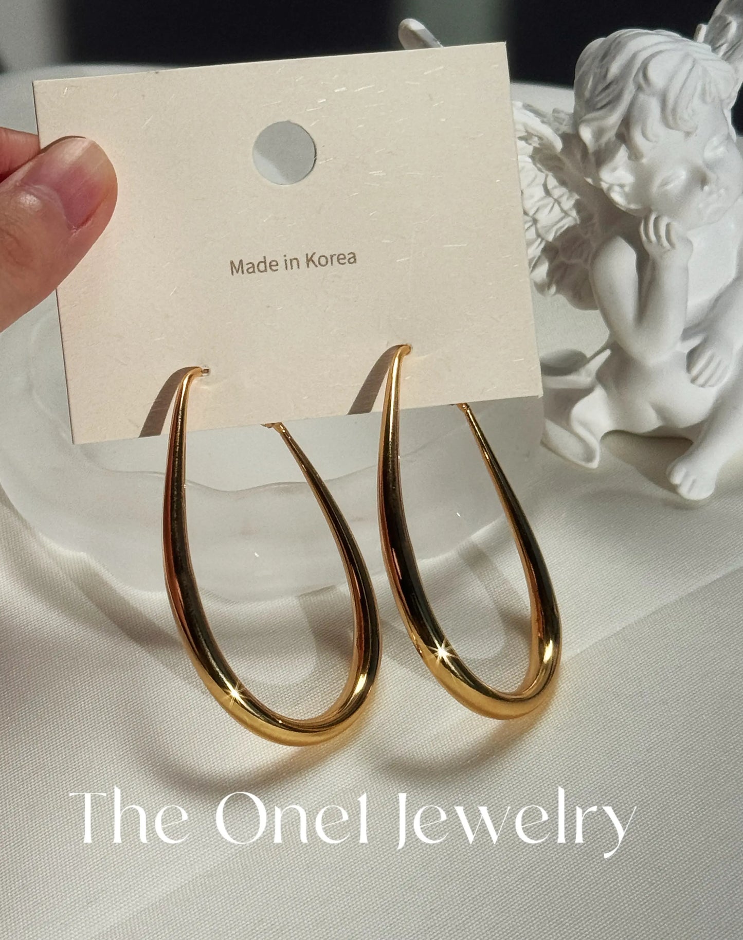 THE ONE1 - 24K Gold Teardrop earrings