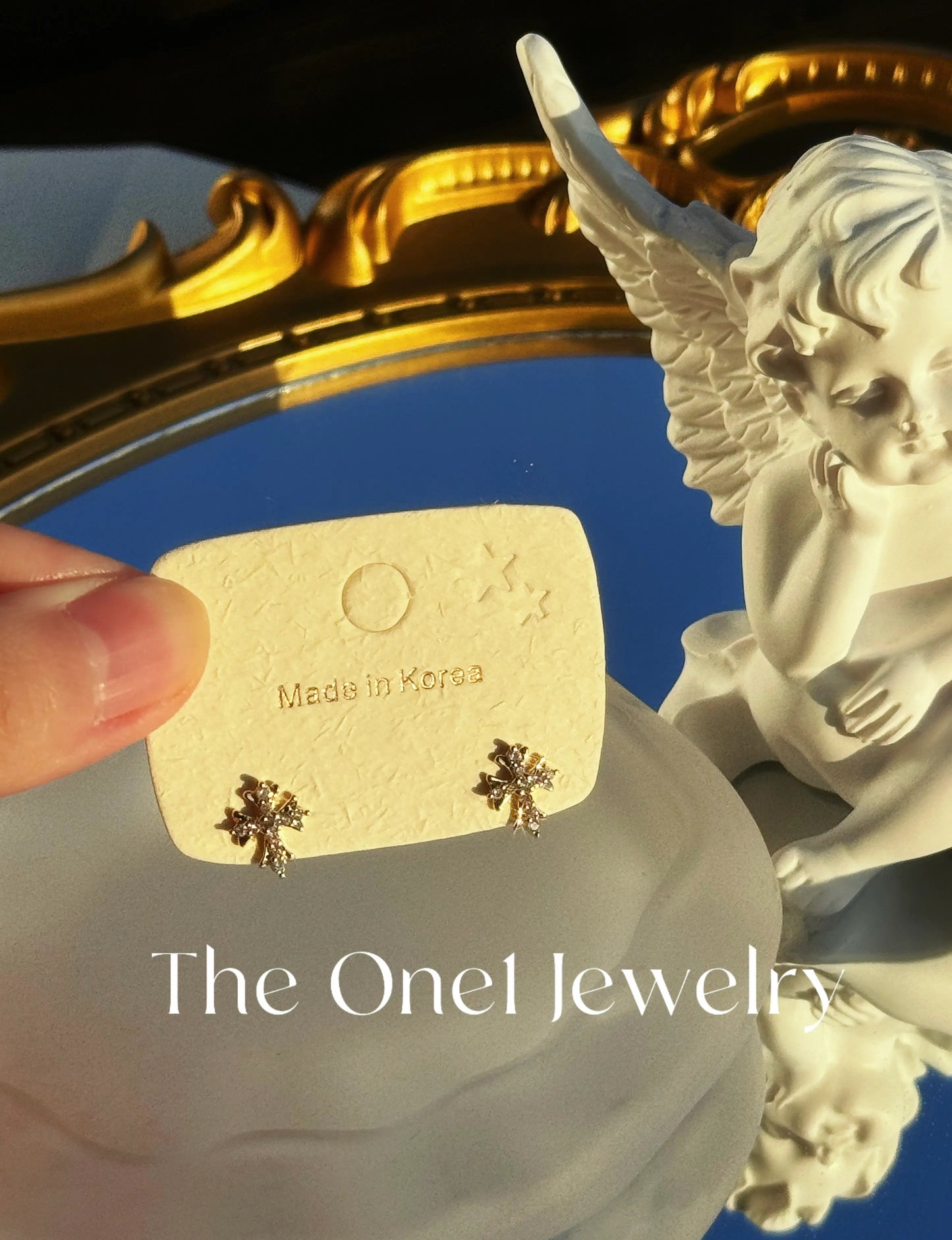The One1| Crystal Baroque Cross Earrings
