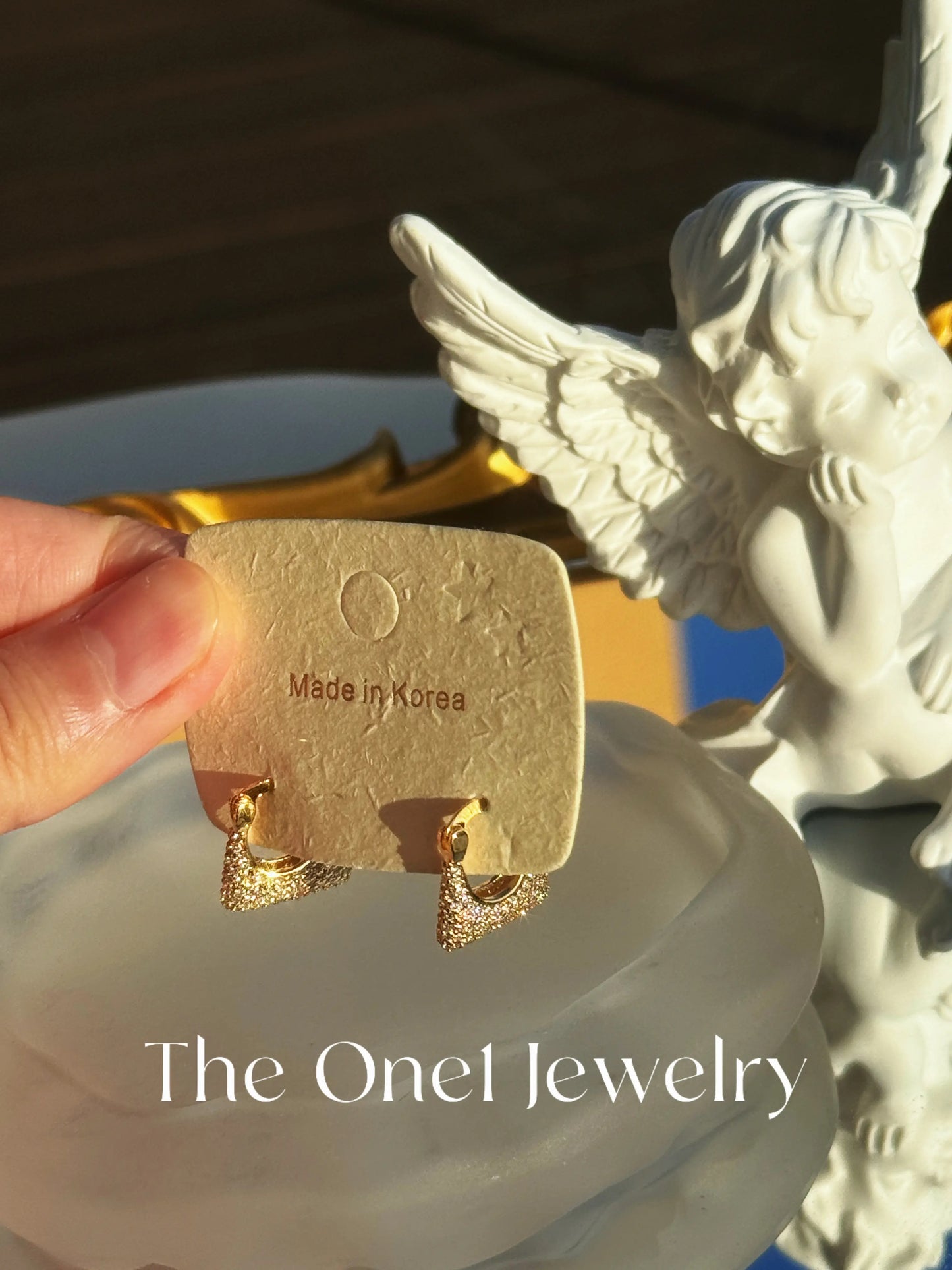The One1| Crystal mini bag earrings