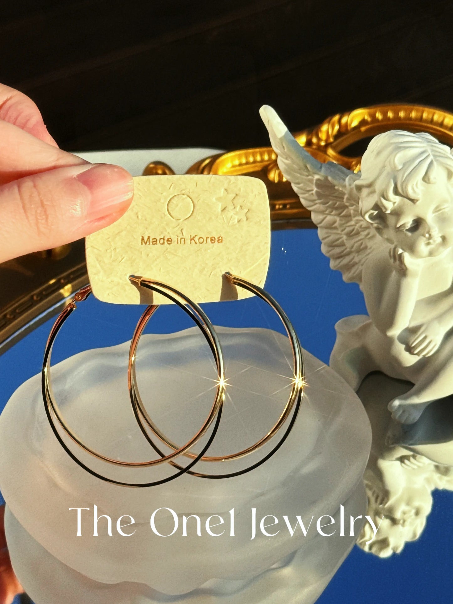 The One1| Oversized Layered Gold Hoop Earrings