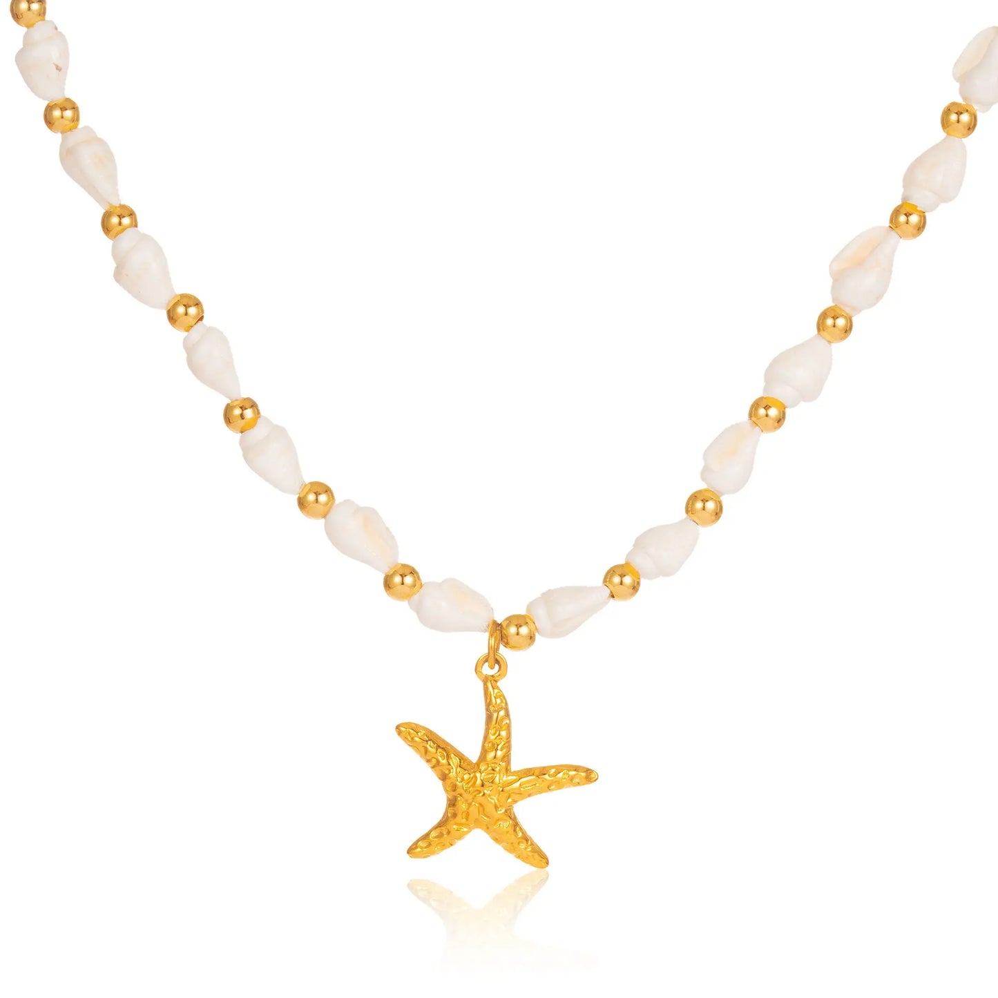 The One1| Conch and Starfish Necklace & Bracelet, Waterproof