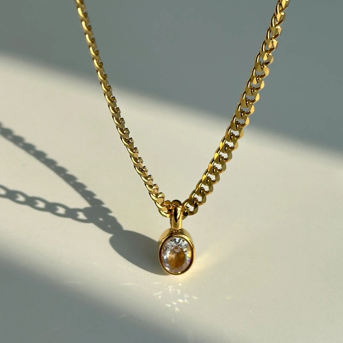 The One1| Diamond Cuban Necklace for man and woman, 18k gold plated