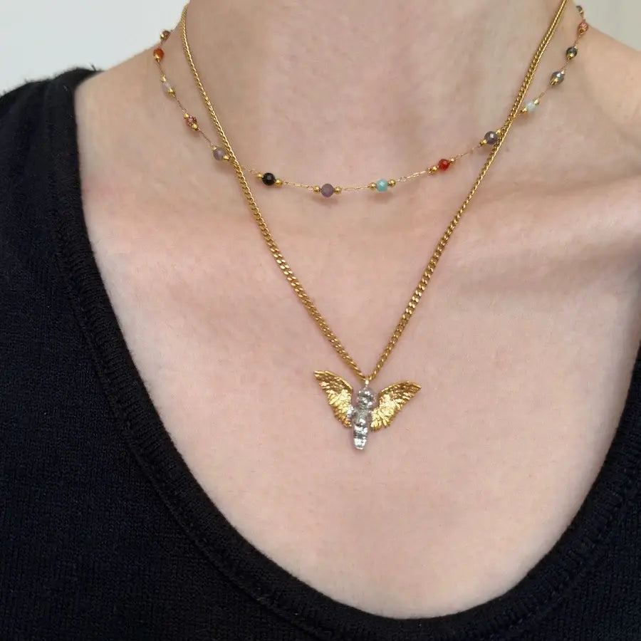 The One1| Dainty Color Bead Chain for woman
