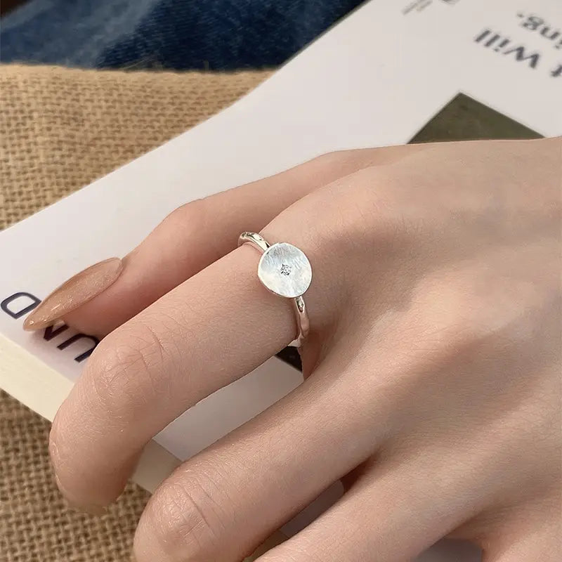 The One1| Luna Dot Ring, S925 Sliver