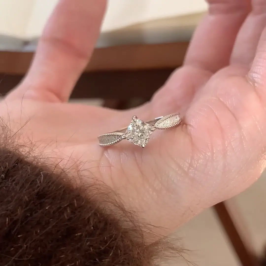 The One1| Vintage Glow Diamond Ring, Gold and Sliver