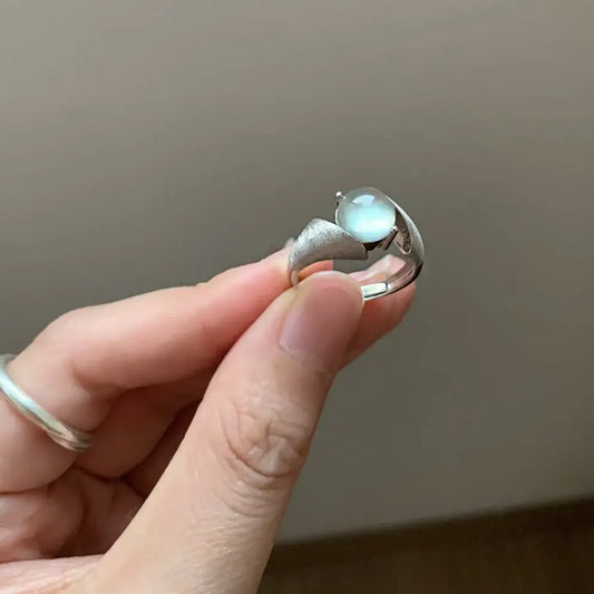 The One1| Sliver Swirl Prehnite Ring