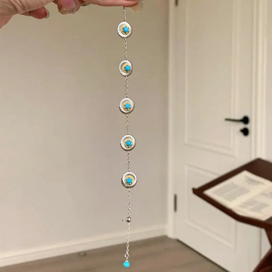 The One1| The One1| Daisy & Turquoise Vintage Bracelet for woman, boho-style