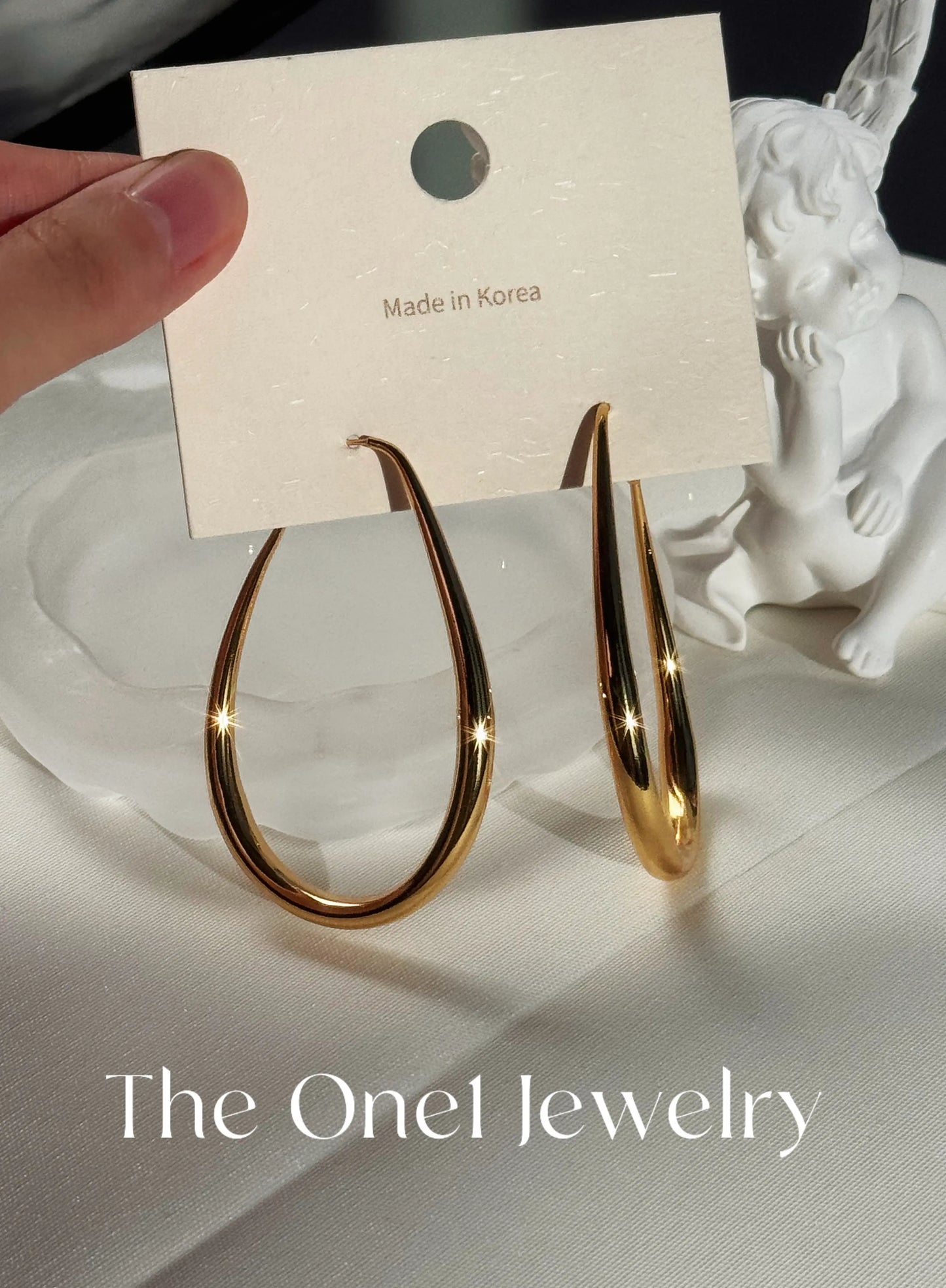 THE ONE1 - 24K Gold Teardrop earrings