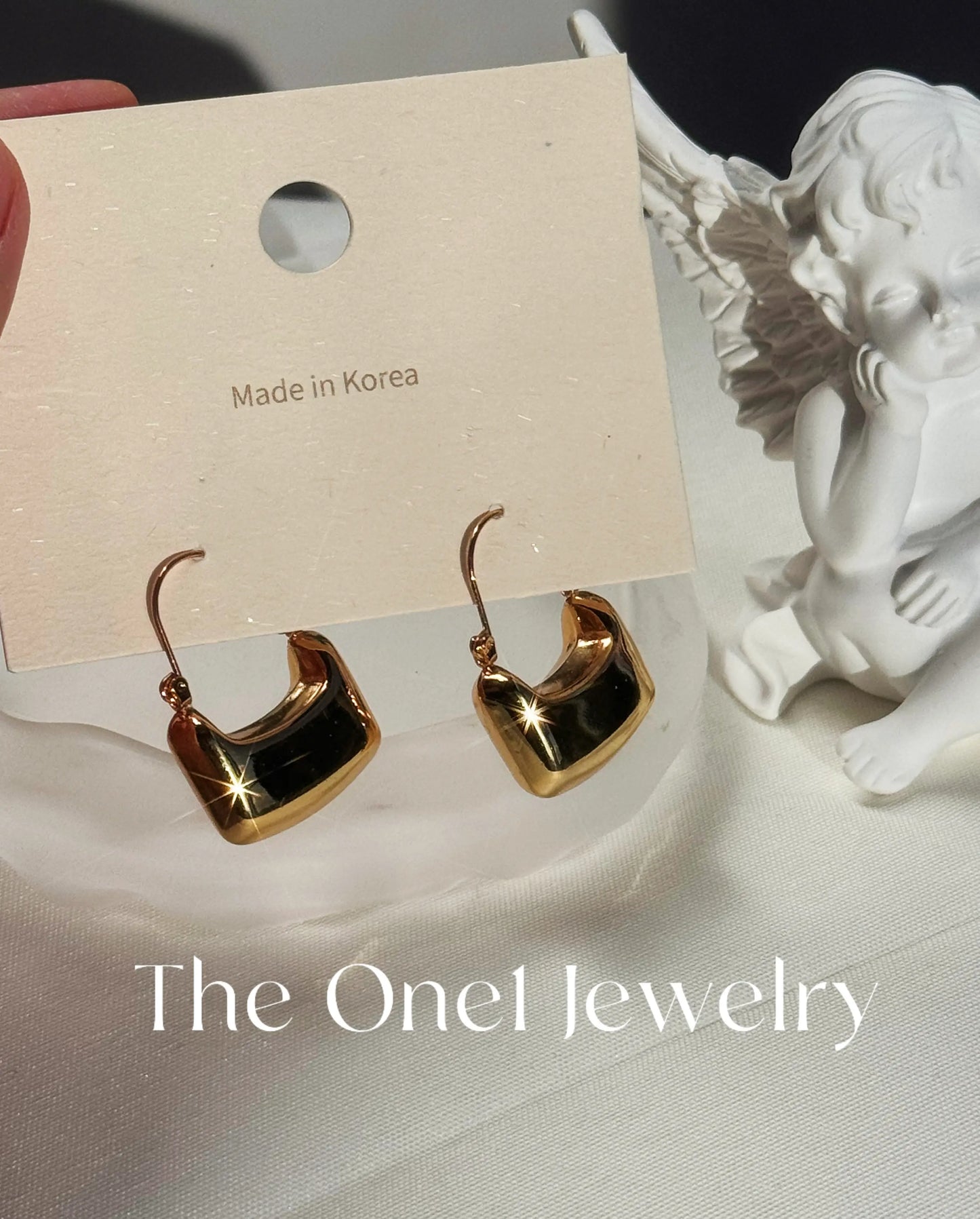 THE ONE1 - 24K Gold Mini Handbag Earrings