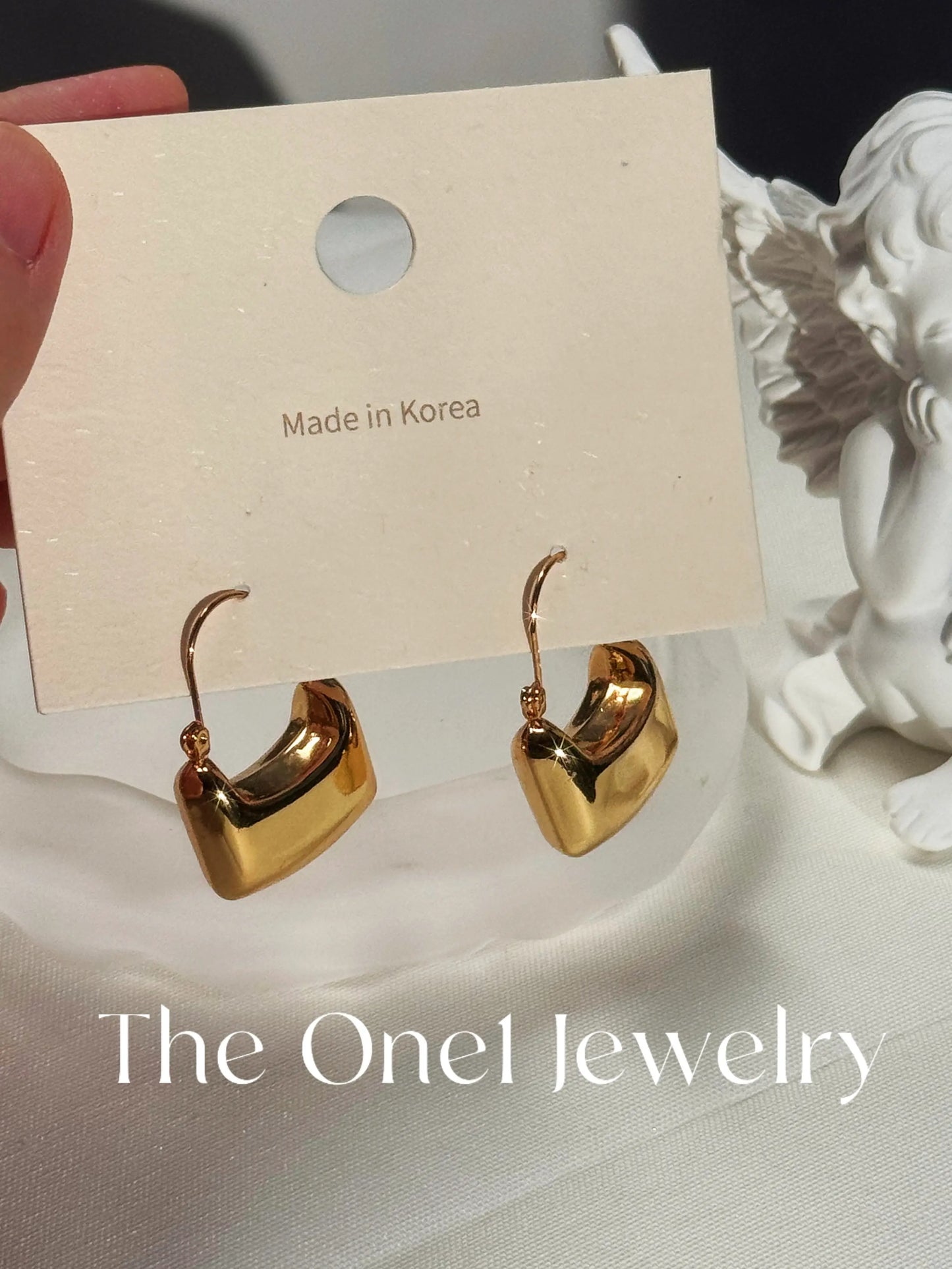 THE ONE1 - 24K Gold Mini Handbag Earrings