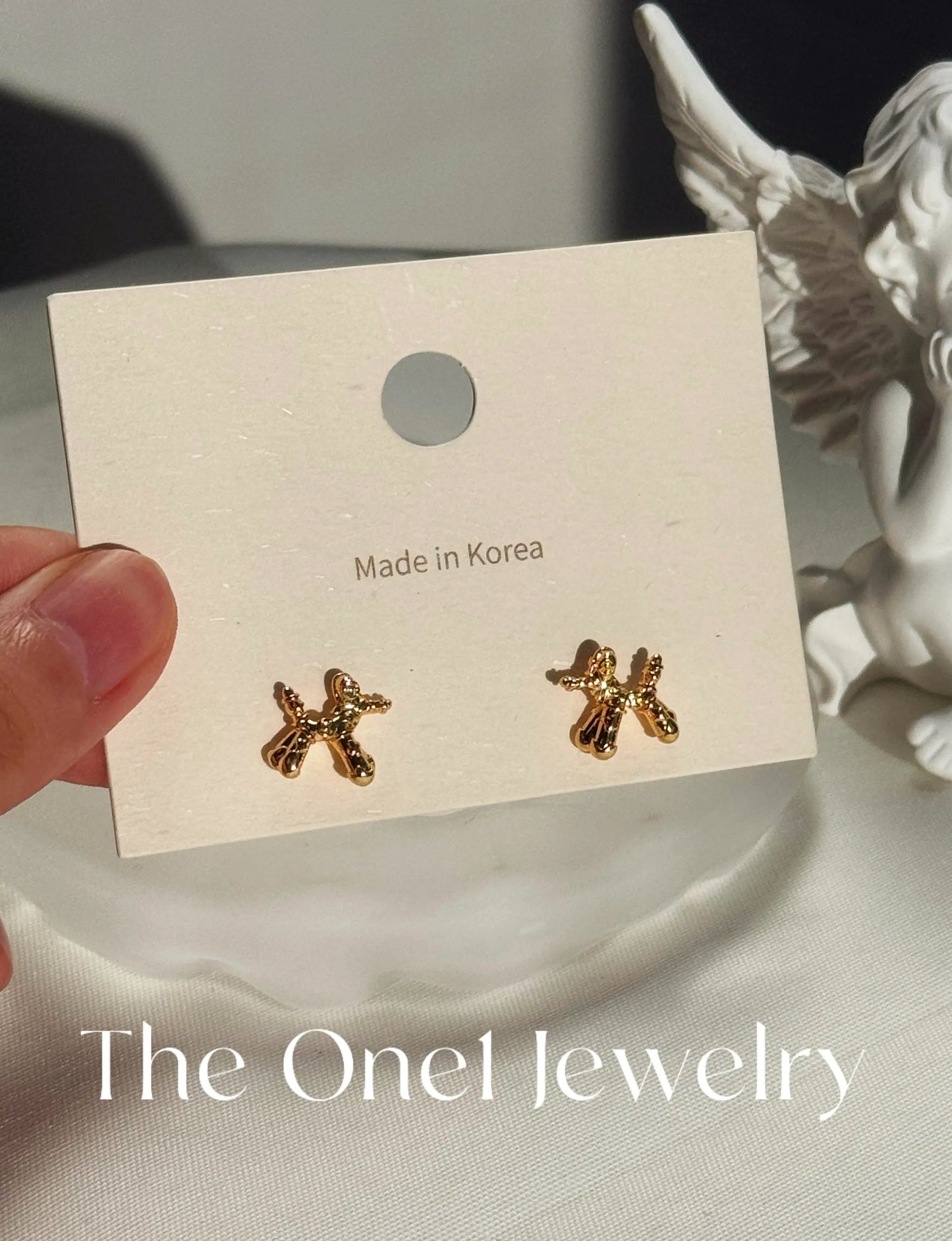 THE ONE1 - 24K Gold Robot Puppy Earrings