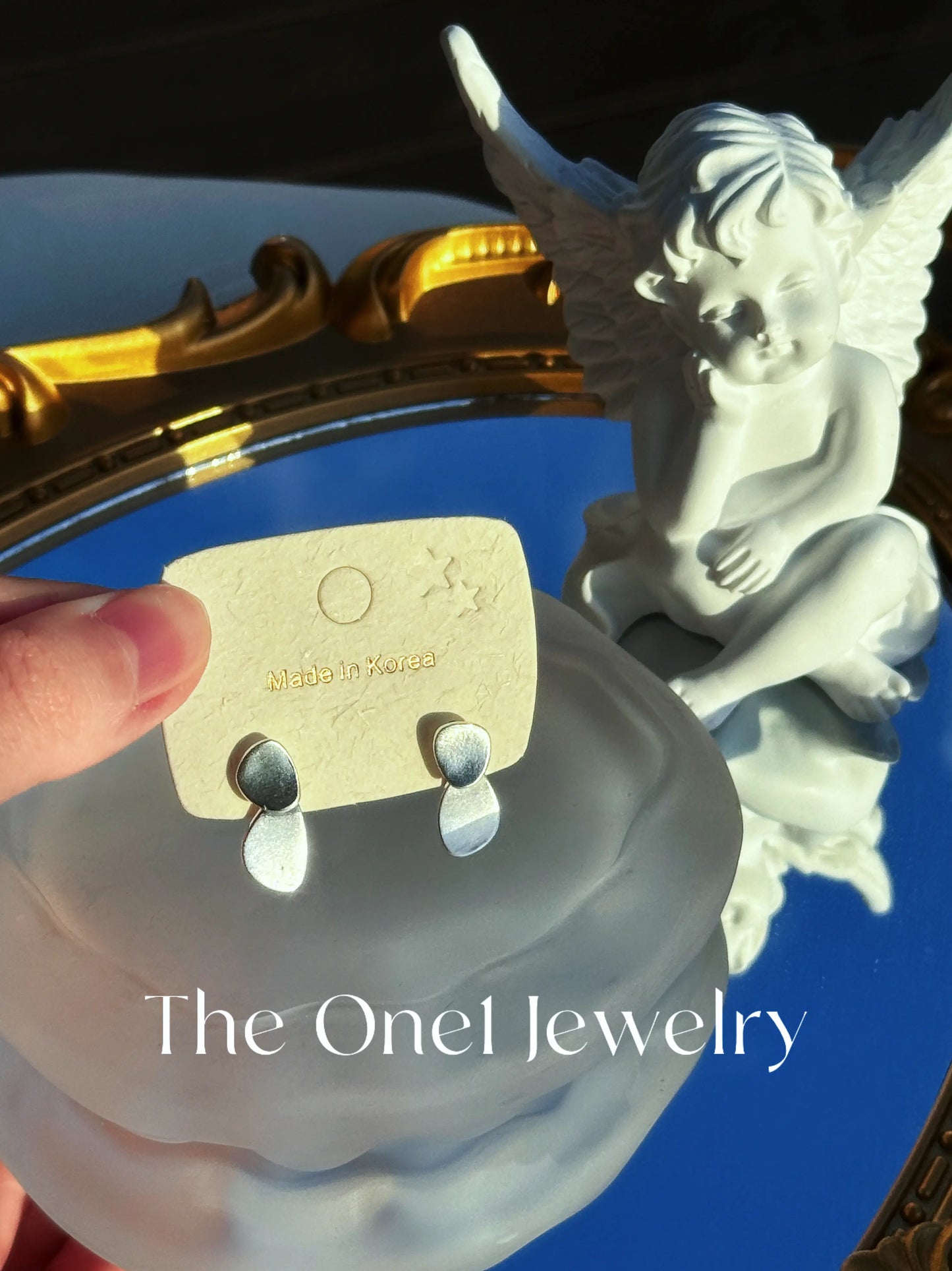 The One1| Double Silver Drop Earrings