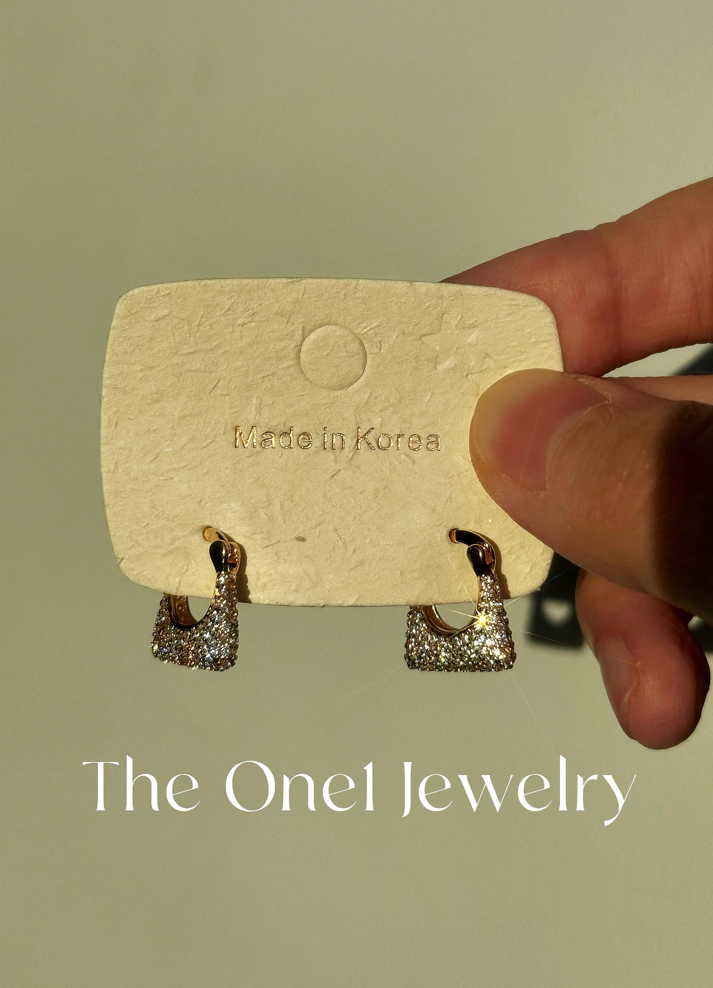 The One1| Crystal mini bag earrings