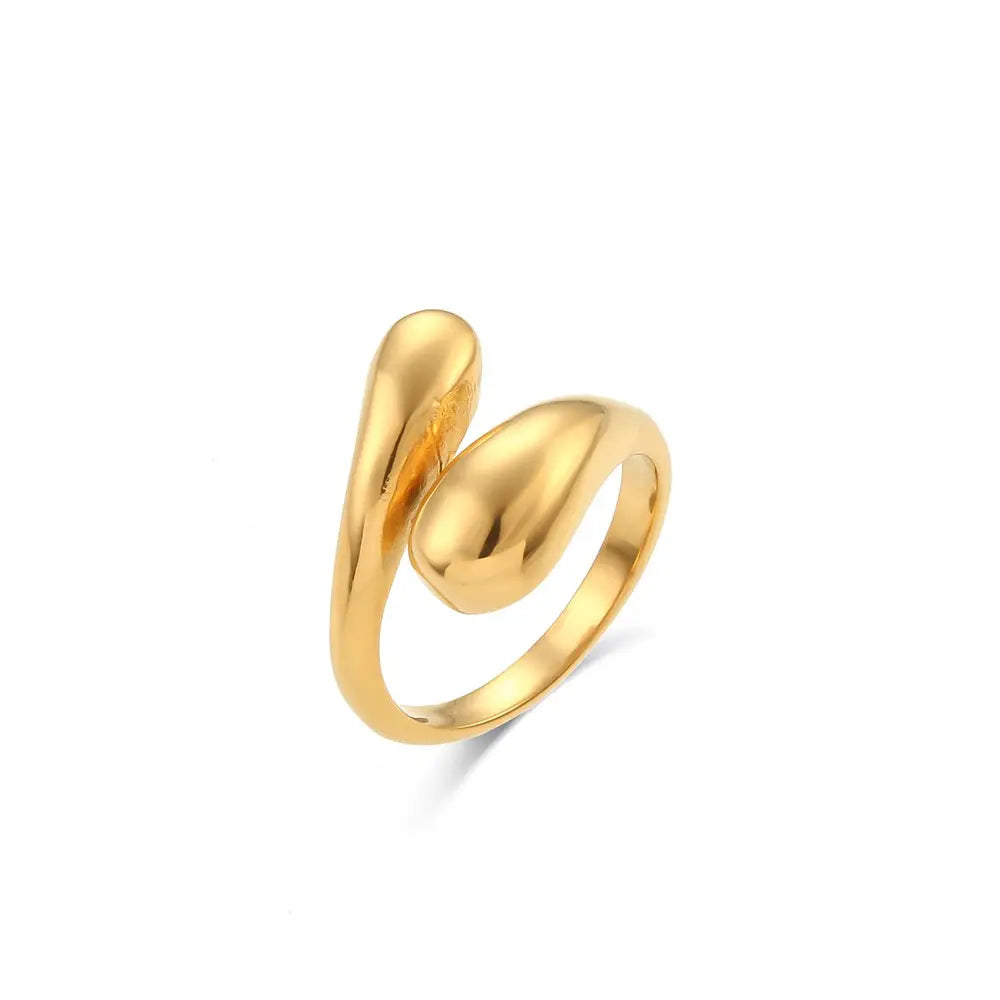 The One1| Waterproof Gold-Tone Serpent Open Ring