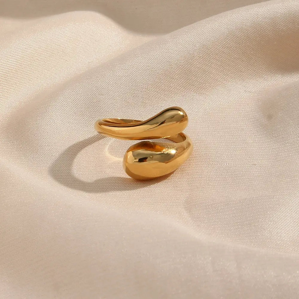 The One1| Waterproof Gold-Tone Serpent Open Ring