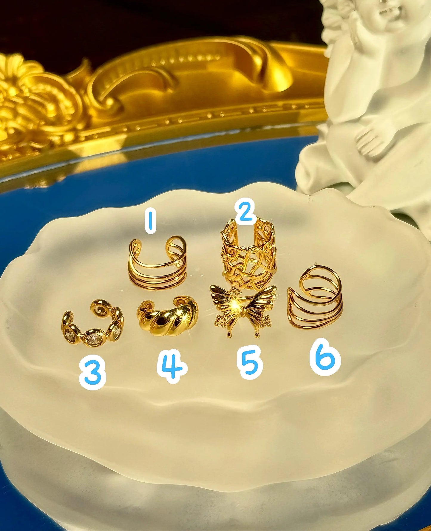 The One1- 24K Gold plated Clip-on Earrings for woman