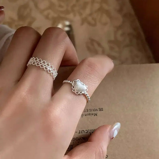 The One1| Sliver Heartlet Ring, Sterling Sliver